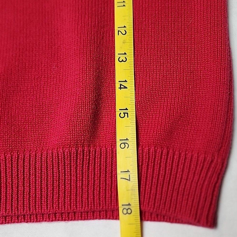Gymboree Red Cherry Embroidered Sweater Vest Rhinestones Girls 7–8 Cute Retro - Picture 8 of 8